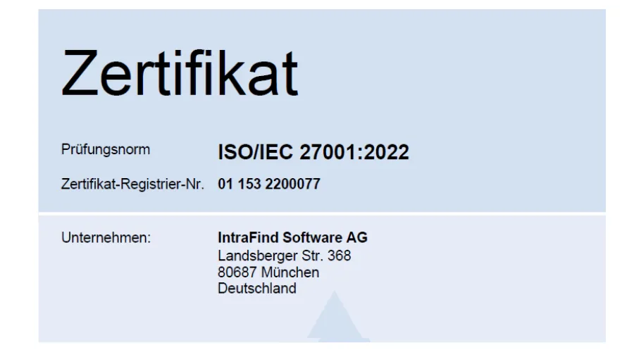Certificate ISO
